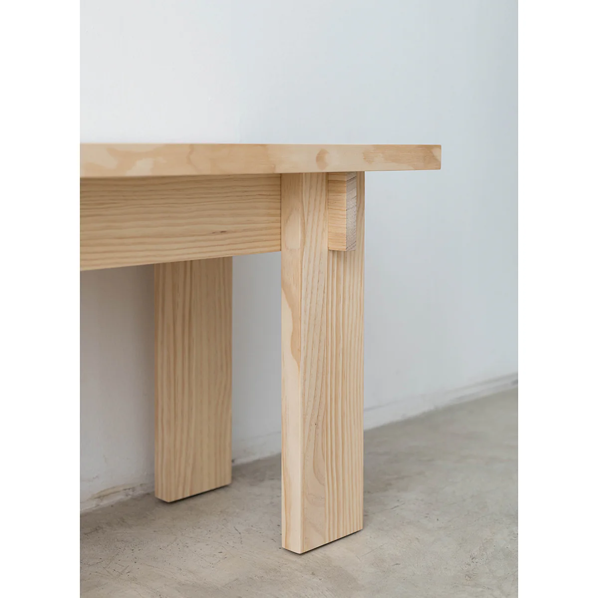 Begur small bench in solid pine wood 75 cm - Image 6