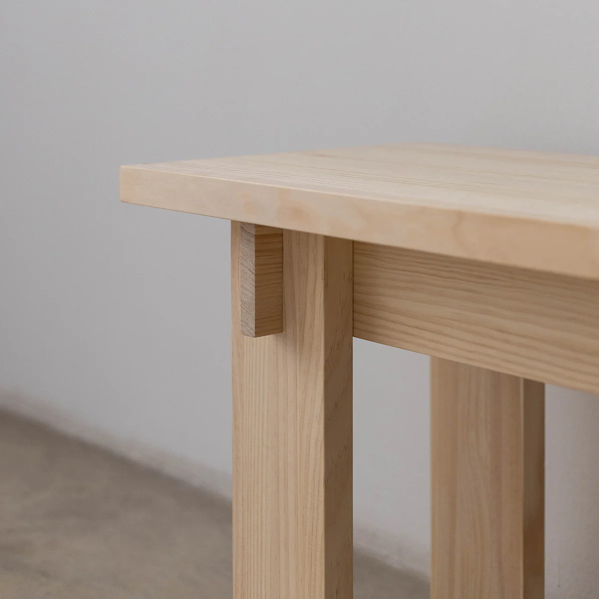 Begur small bench in solid pine wood 75 cm - Image 8