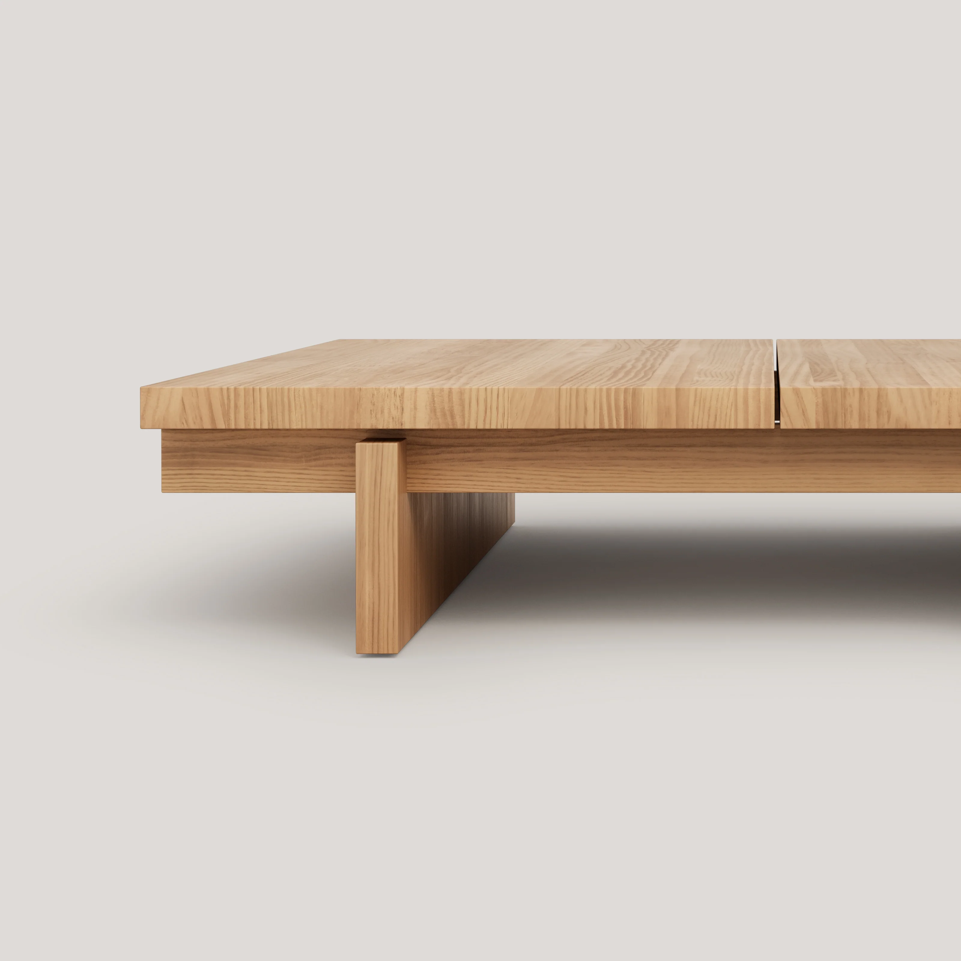 Nova - Rectangular coffee table in solid pine wood 135 cm - Image 10