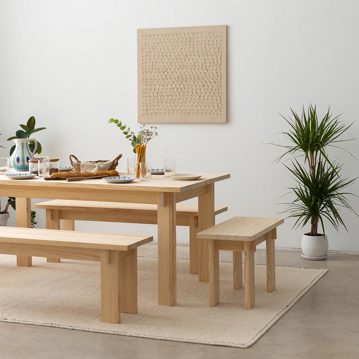 Dining table Palafrugell made of solid pine wood 180 x 90 cm - Image 4
