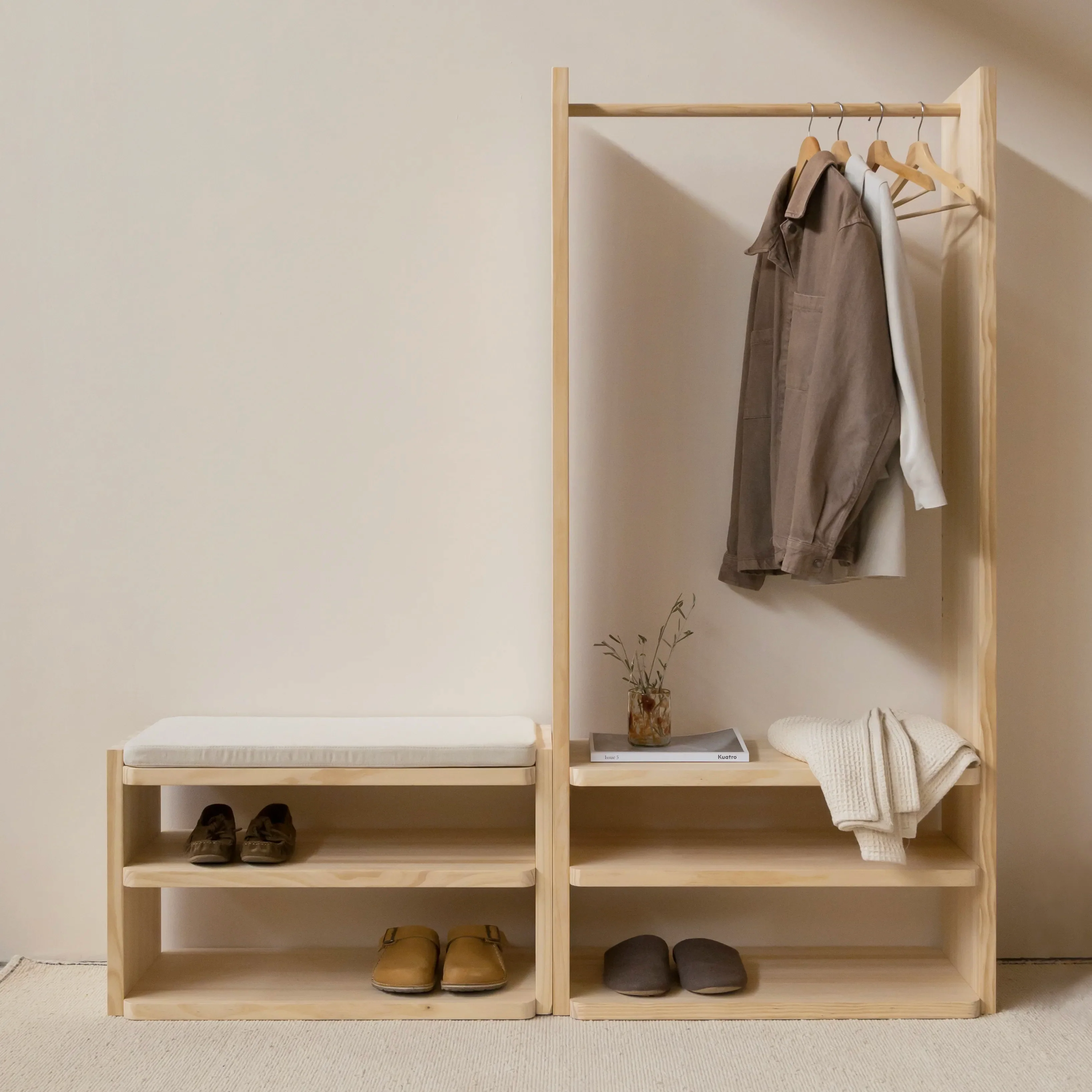 Mariola coat rack and shoe rack