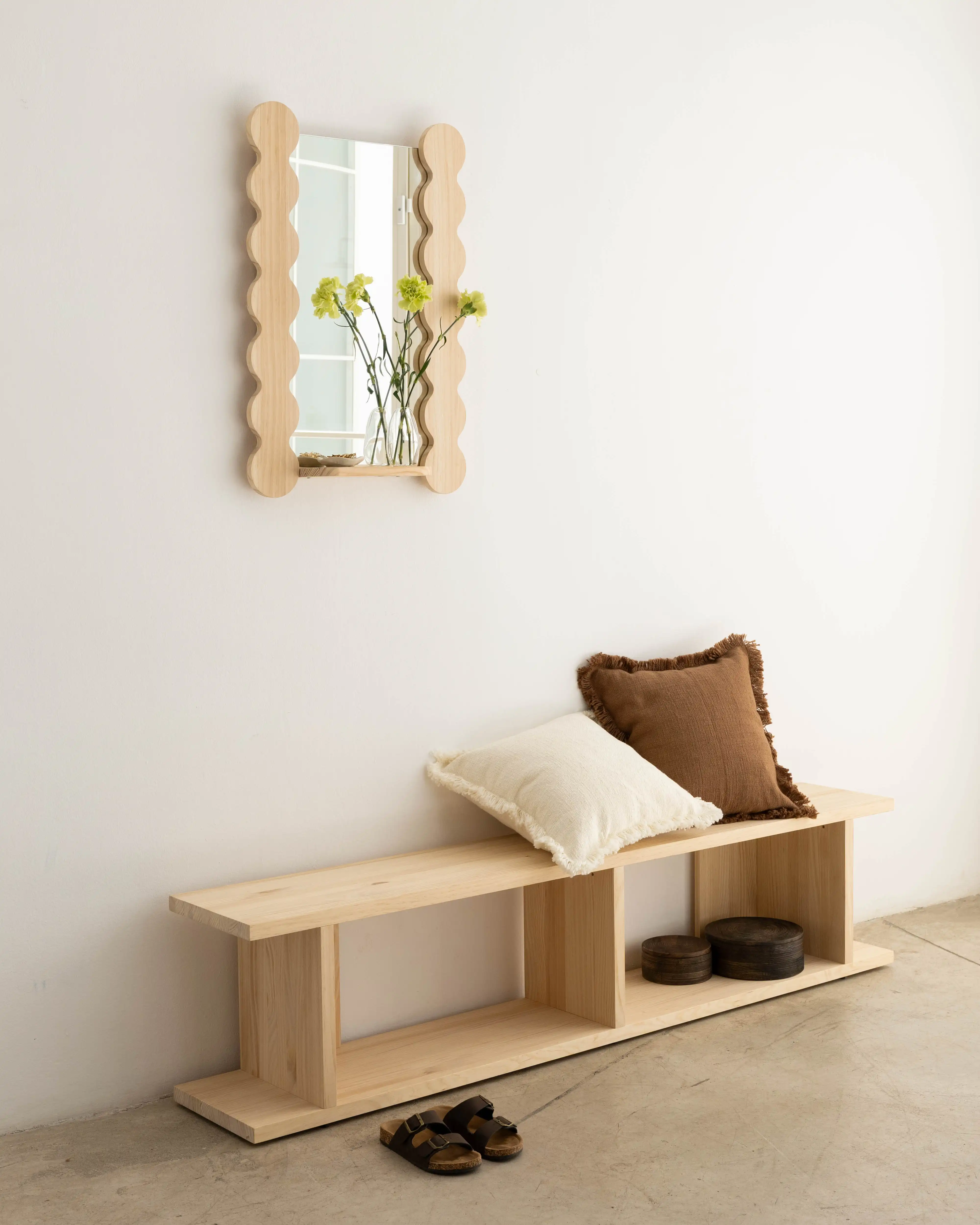 Saladeta solid wood mirror 52 x 77 cm - Image 4