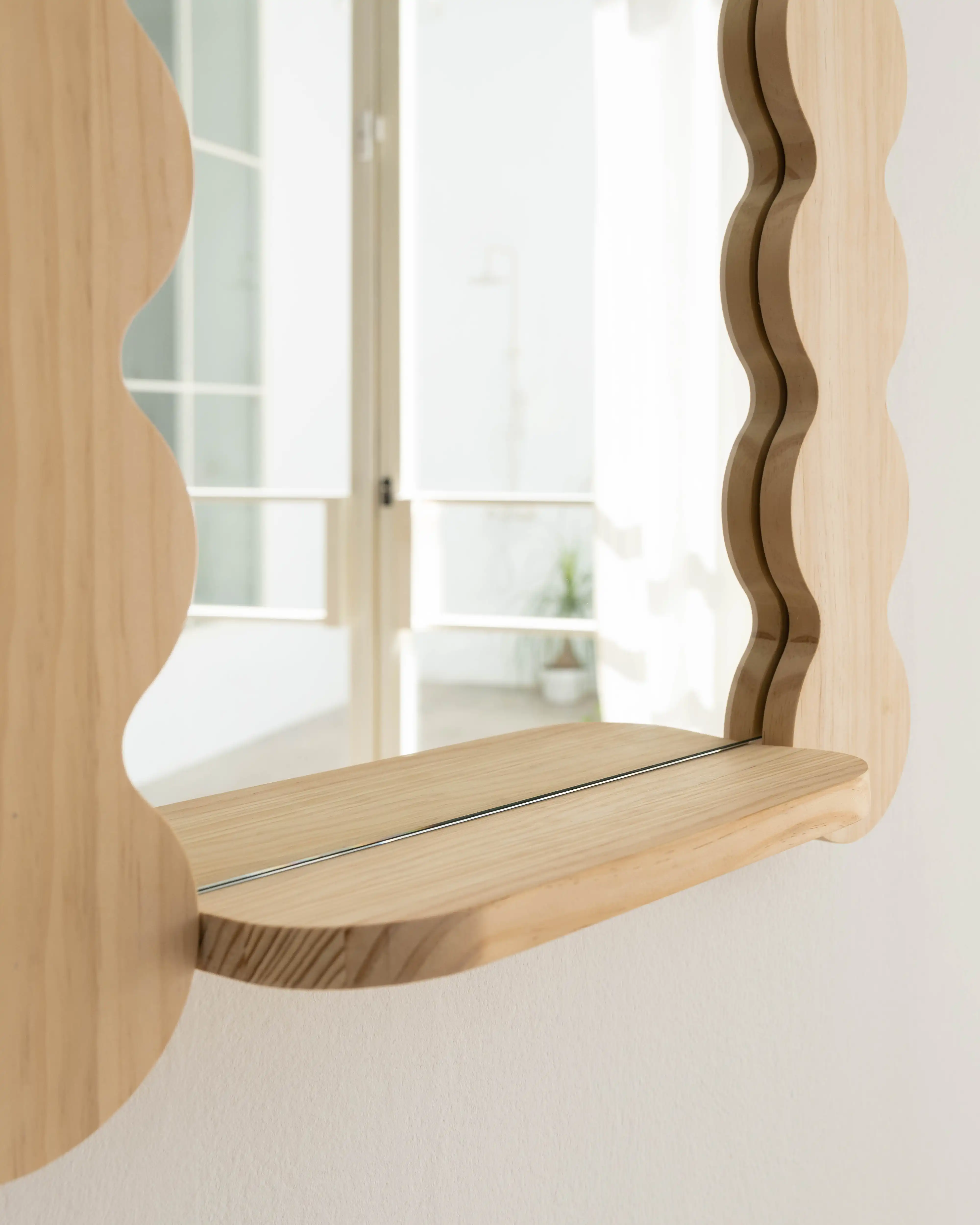 Saladeta solid wood mirror 52 x 77 cm - Image 5