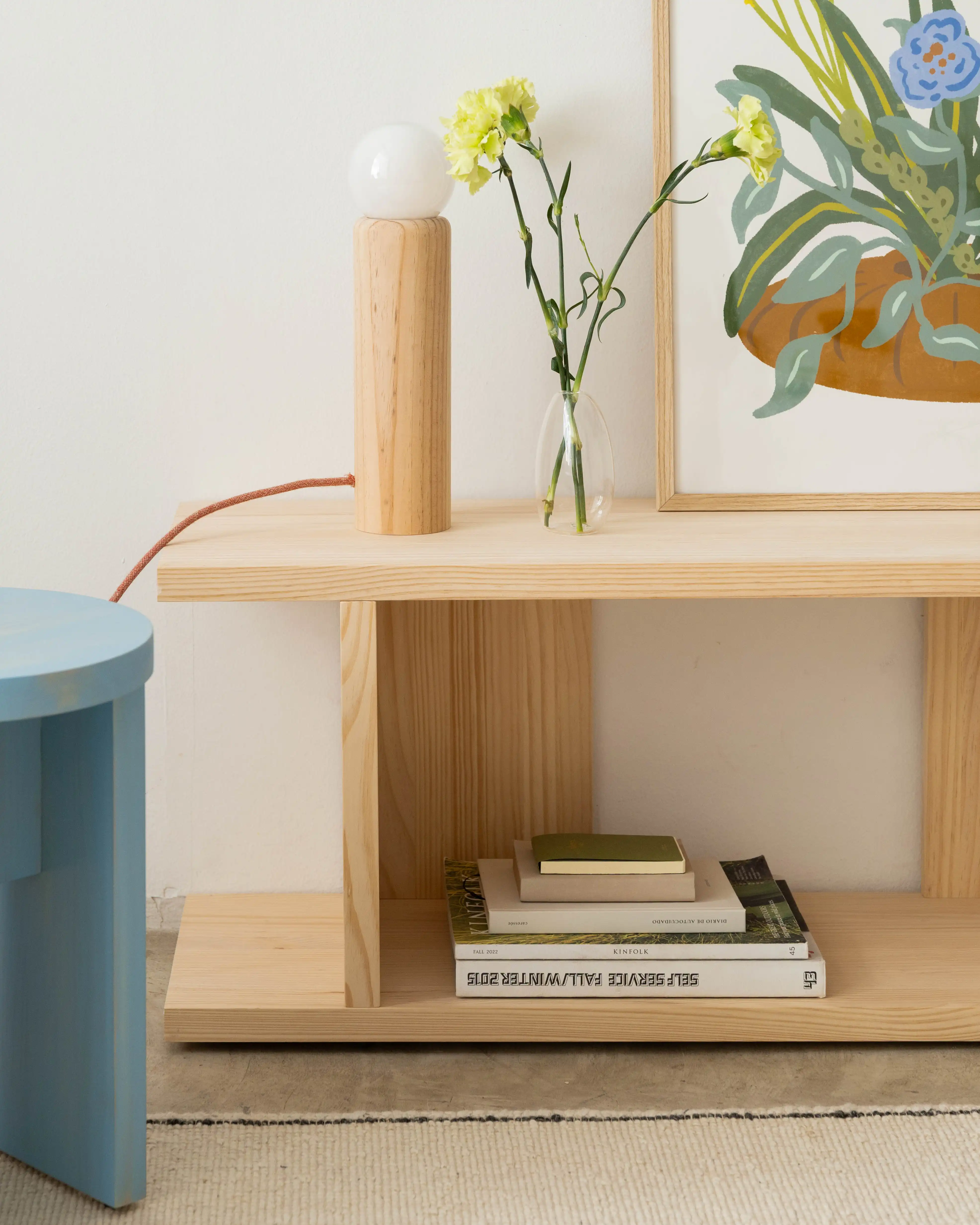 Castell solid wood Bookcase 106.5 x 40.4 cm - Image 4