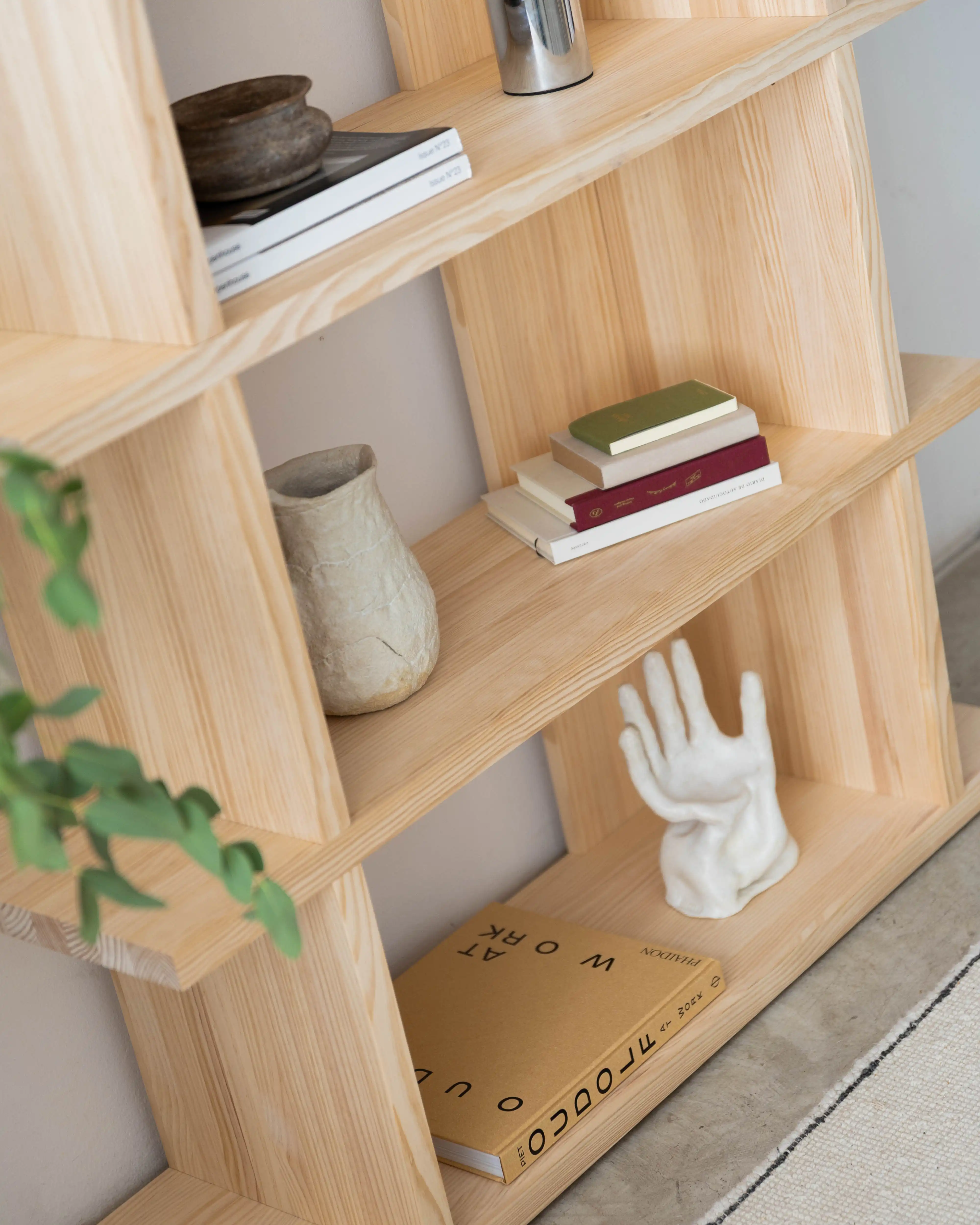Castell solid wood bookcase 106.5 x 152.6 cm - Image 3