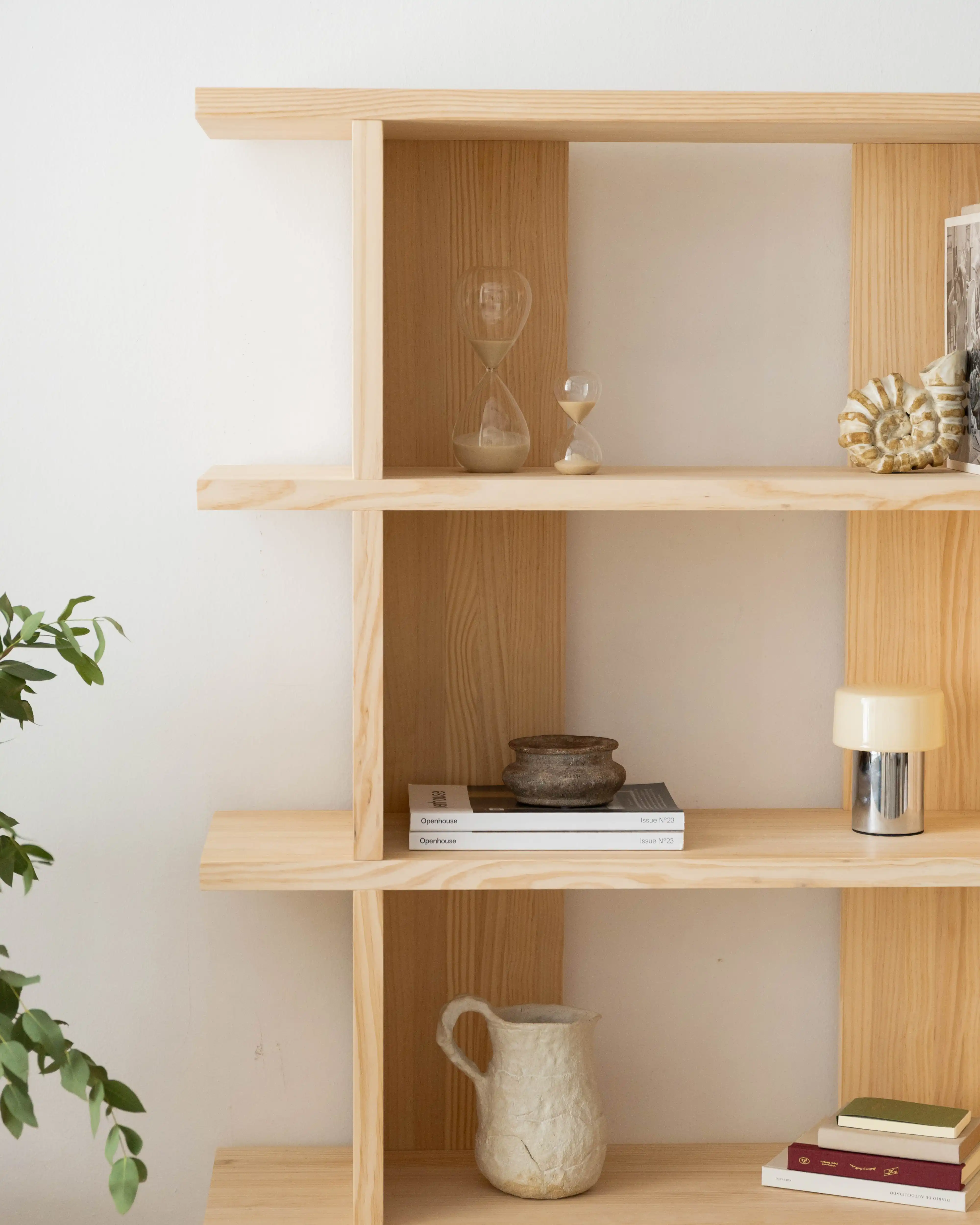 Castell solid wood bookcase 106.5 x 152.6 cm - Image 5