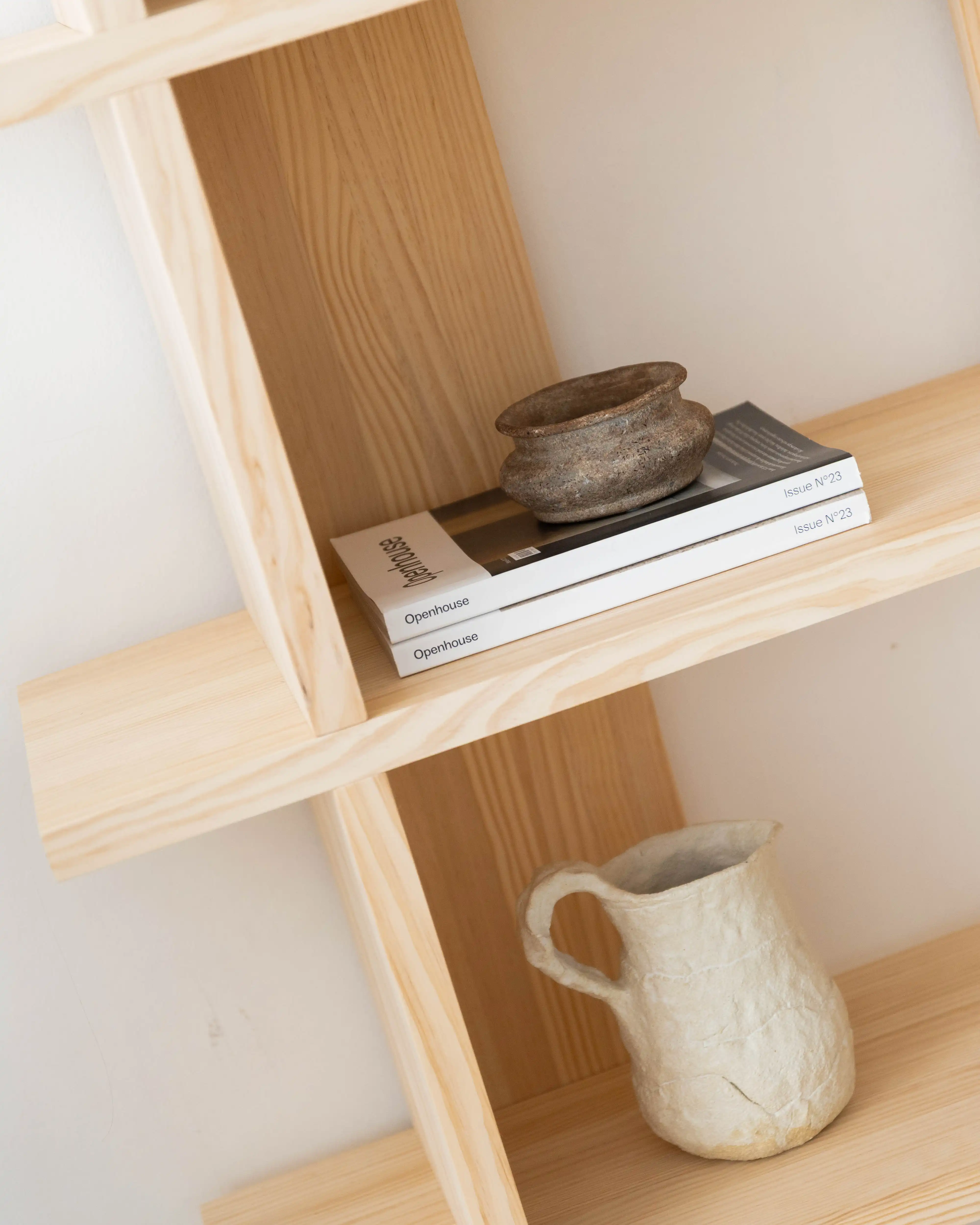 Castell solid wood bookcase 106.5 x 152.6 cm - Image 6