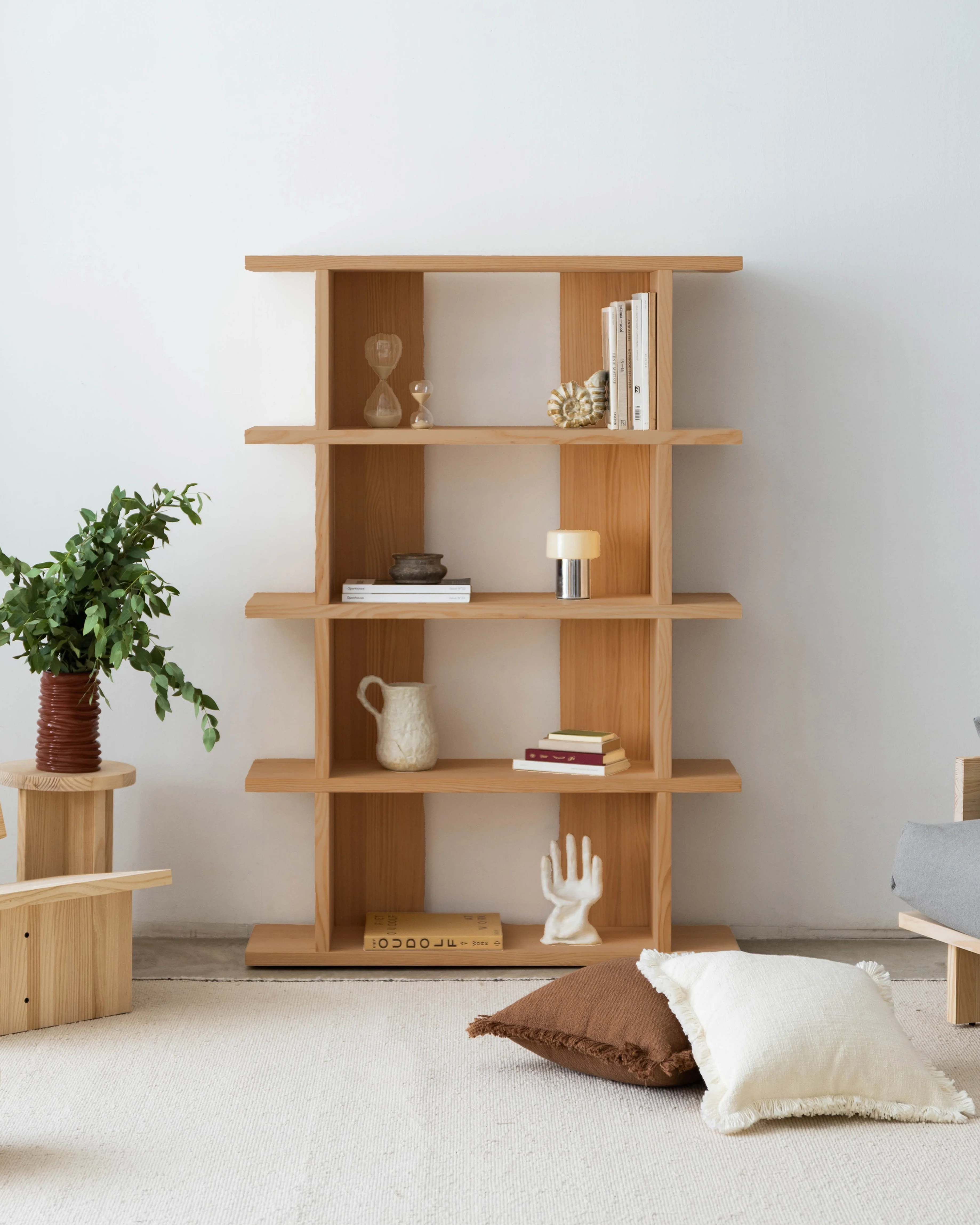 Castell solid wood bookcase 106.5 x 152.6 cm - Image 9