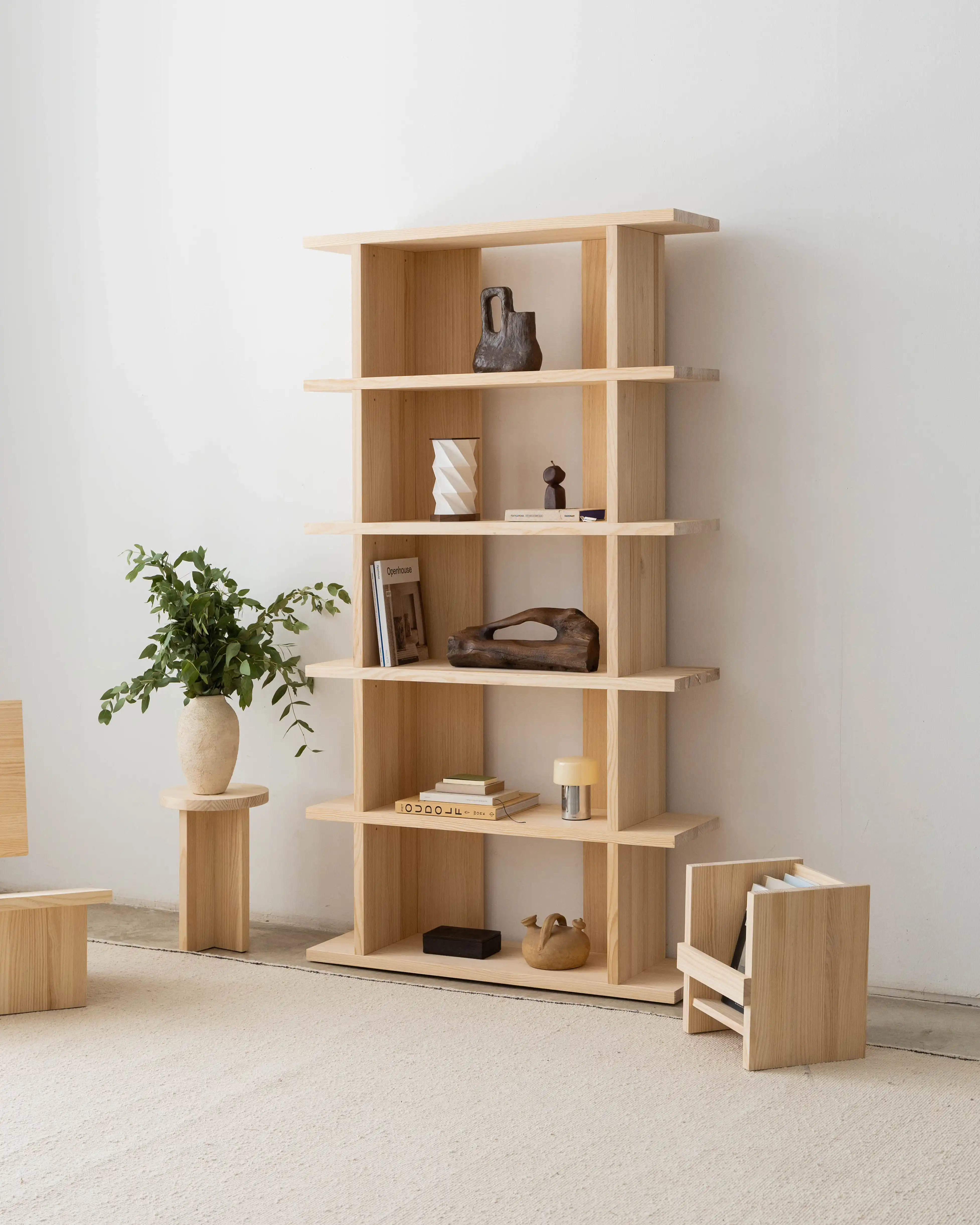 Castell solid wood bookcase 106.5 x 190 cm - Image 4