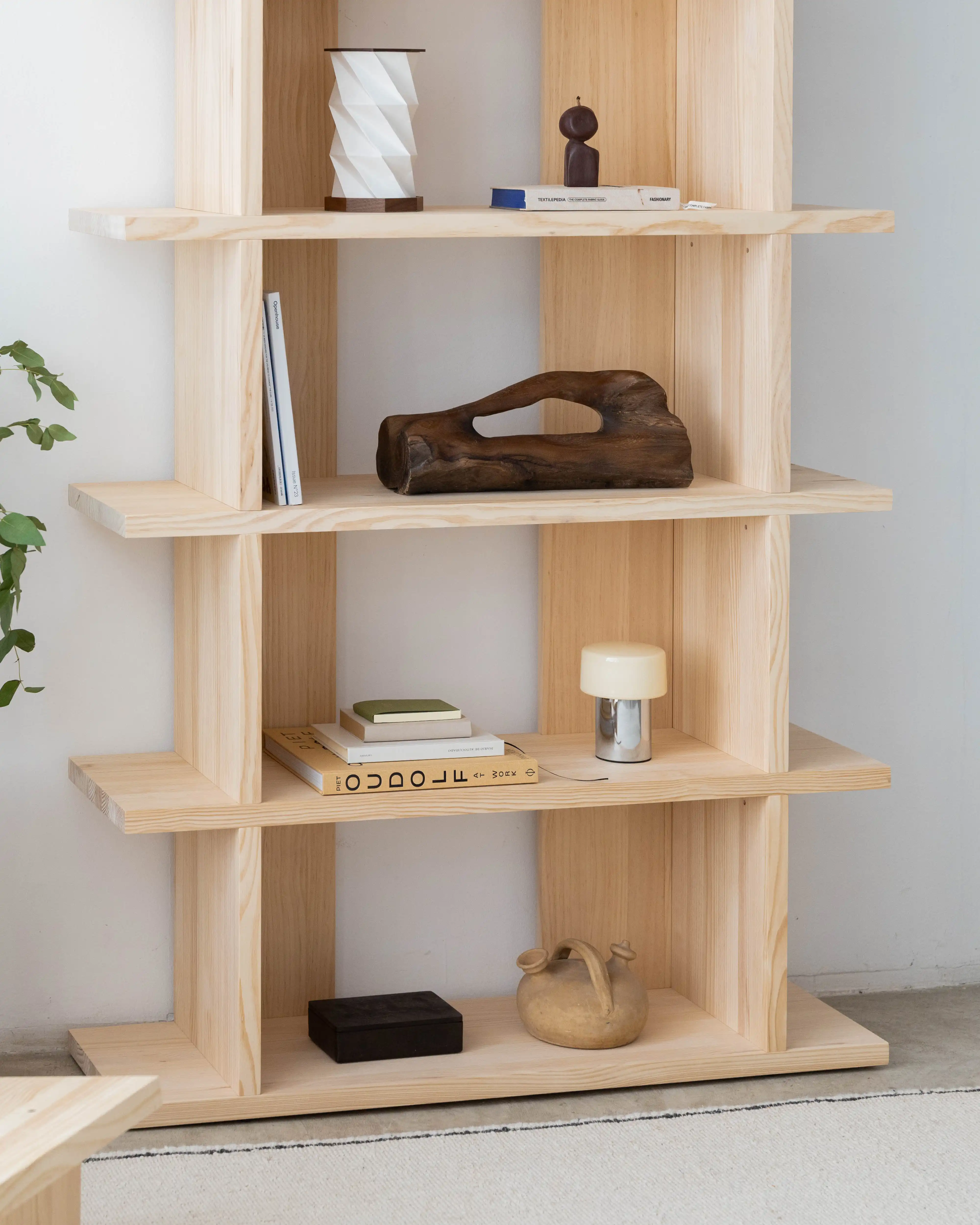 Castell solid wood bookcase 106.5 x 190 cm - Image 6