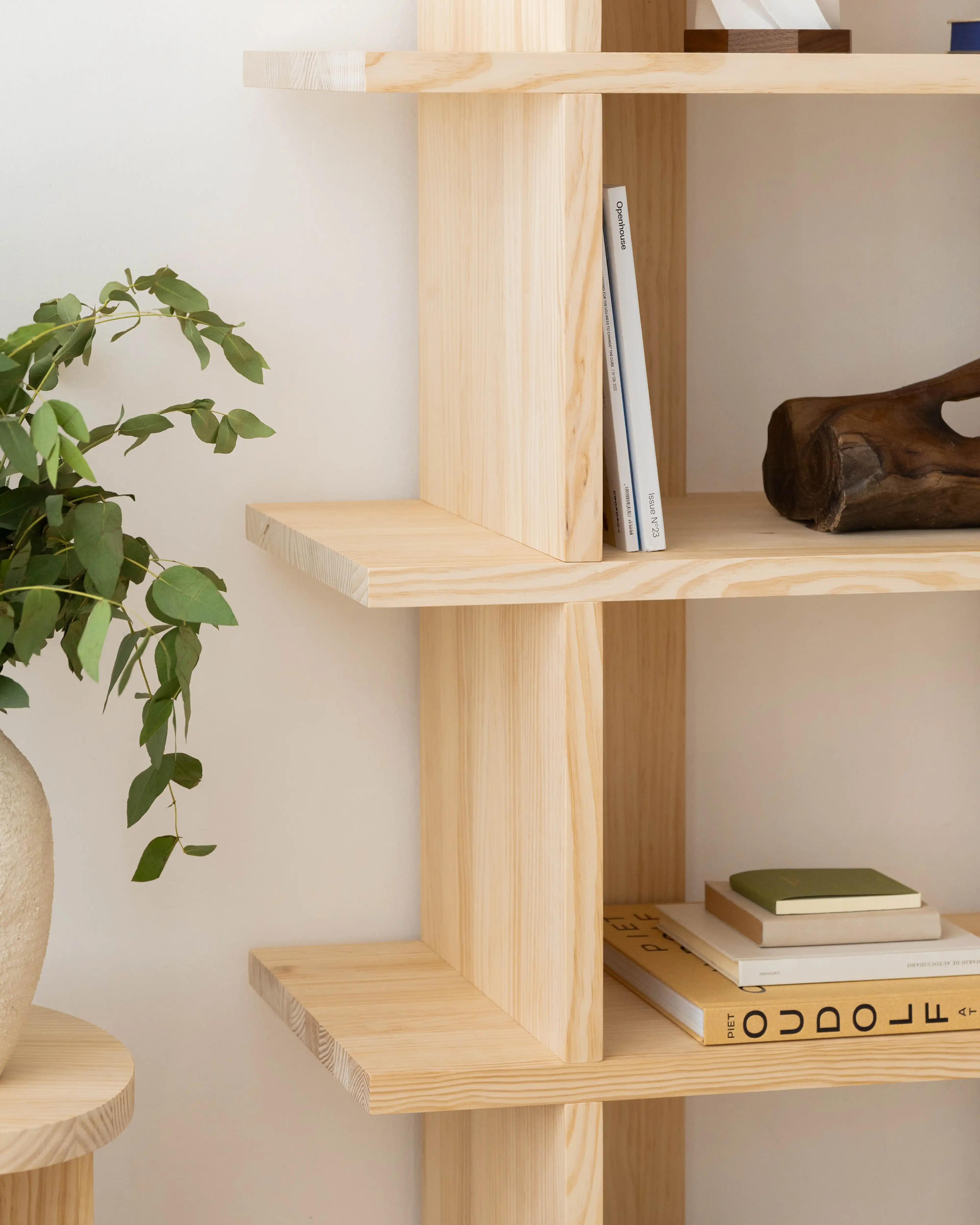 Castell solid wood bookcase 106.5 x 190 cm - Image 7