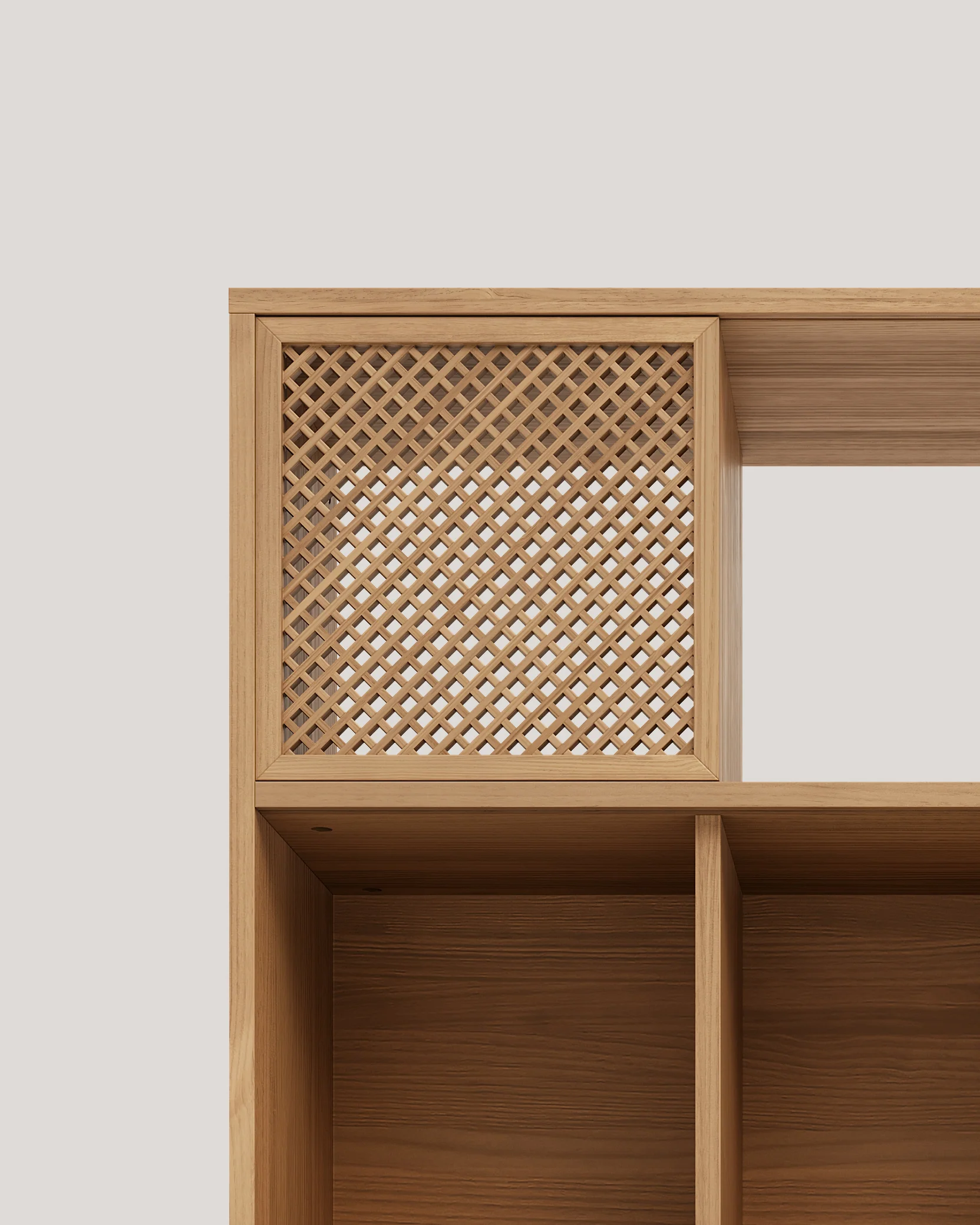 Bookcase Freda in pine with 5 doors 98 cm - Image 7