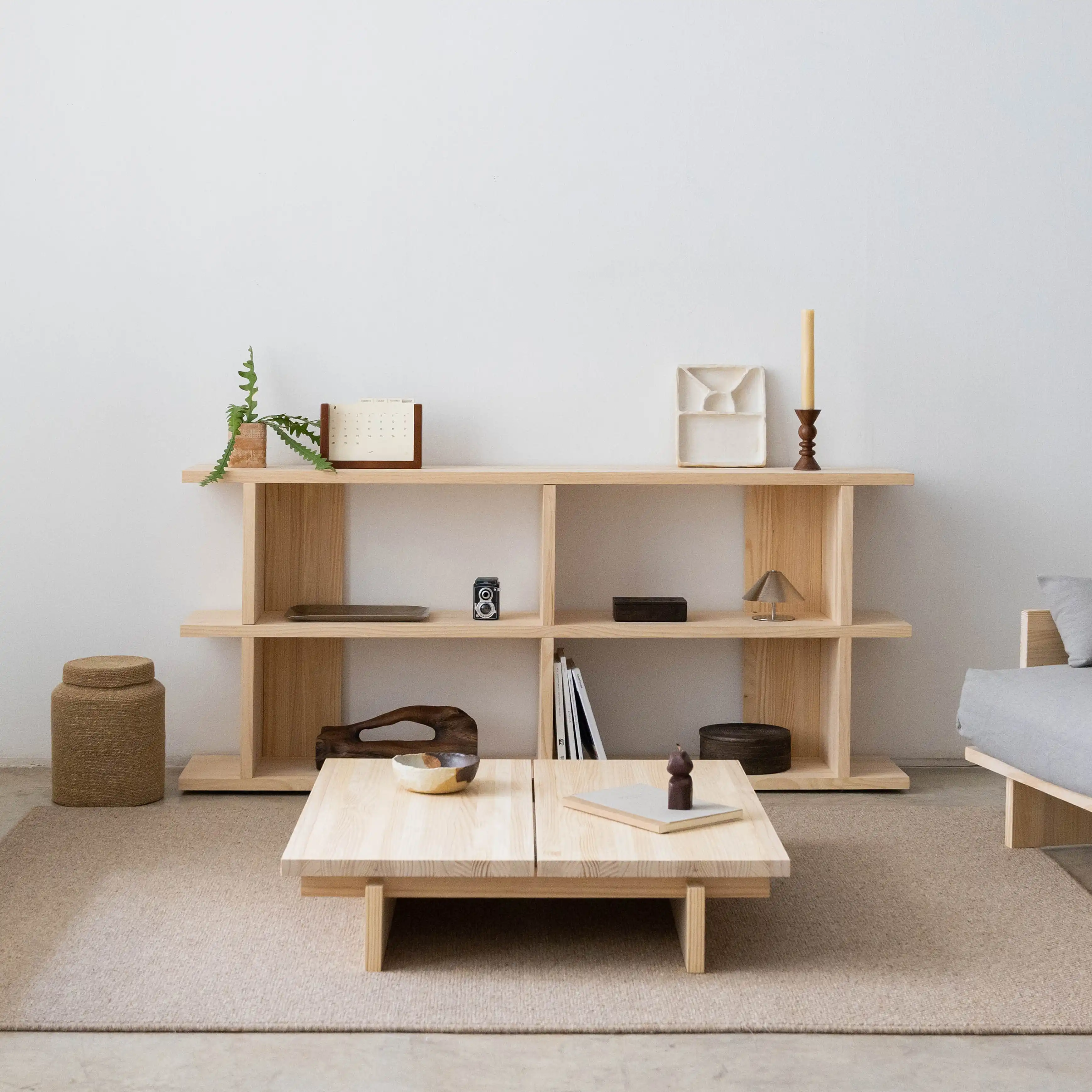 Montgó solid wood bookcase 180 x 77.8 cm