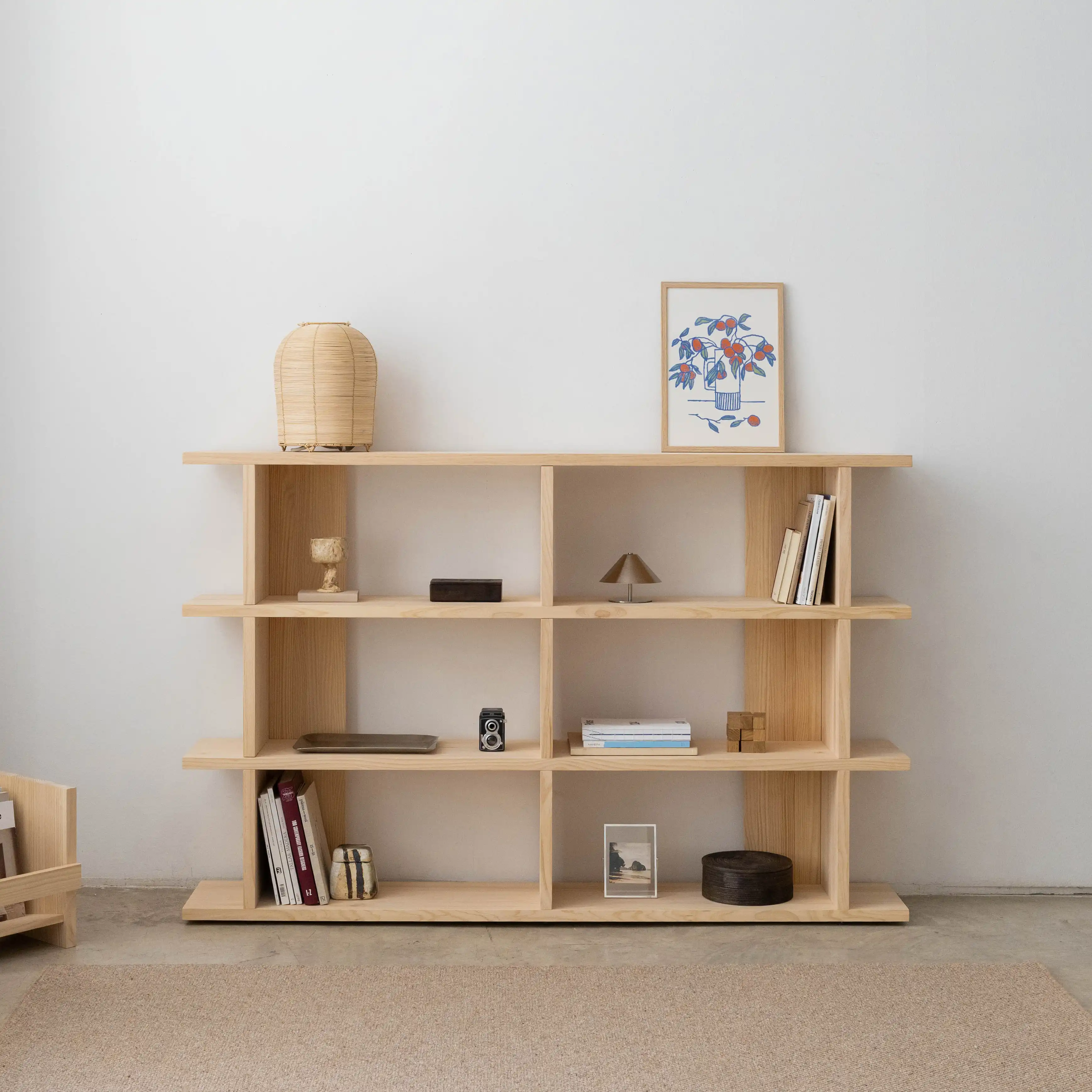 Montgó solid wood bookcase 180 x 115.2 cm