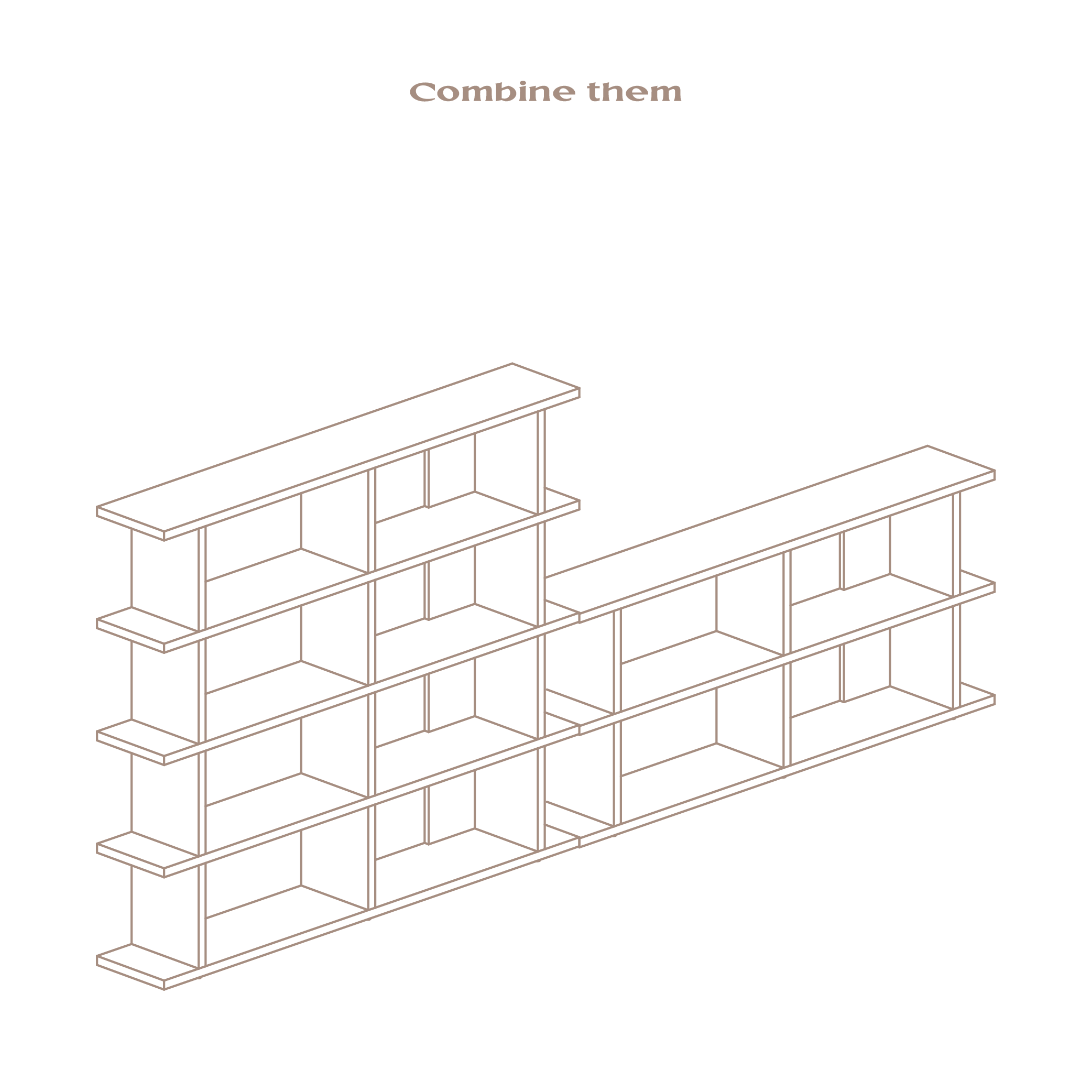 Montgó solid wood bookcase 180 x 152.6 cm - Image 12