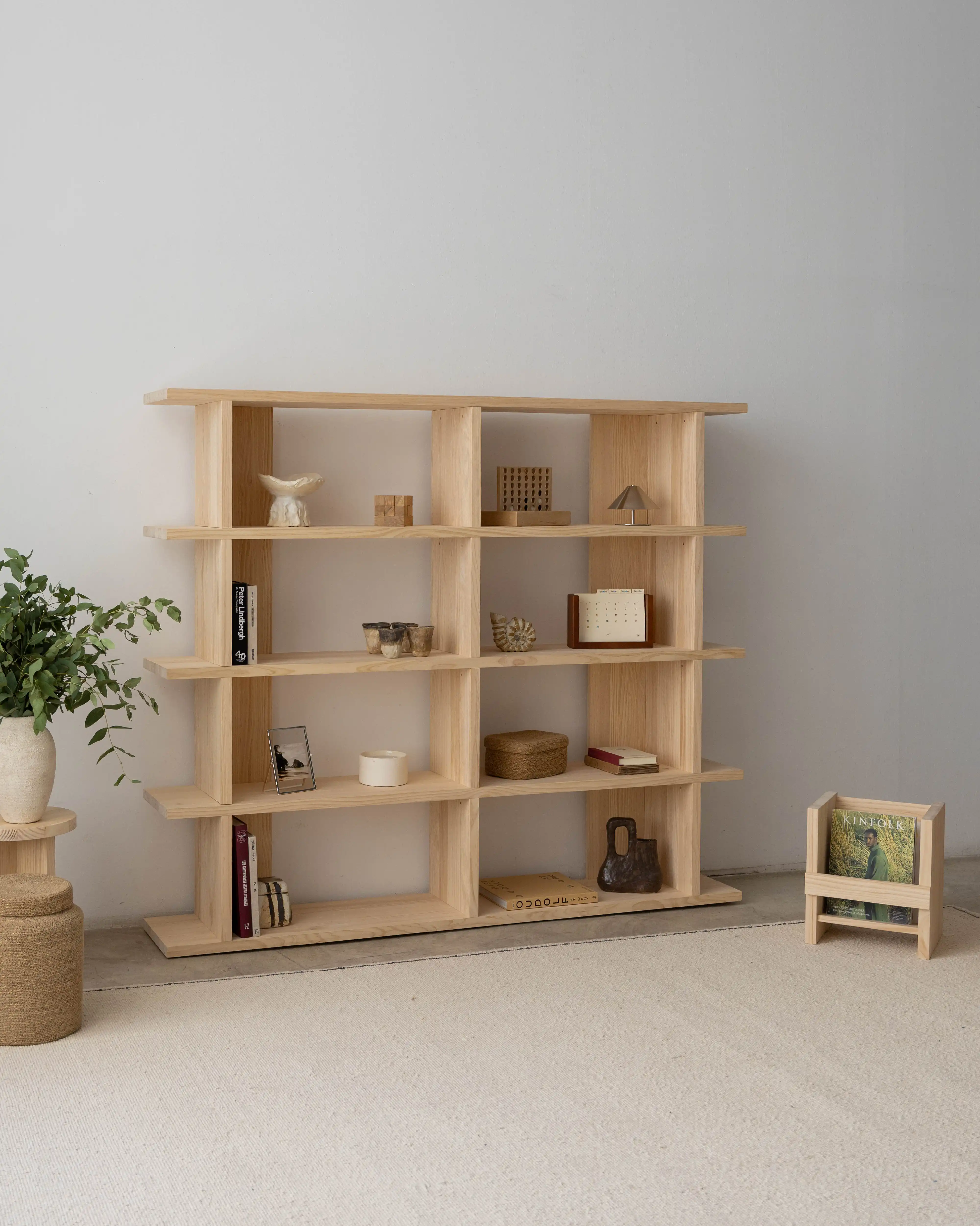 Montgó solid wood bookcase 180 x 152.6 cm - Image 2