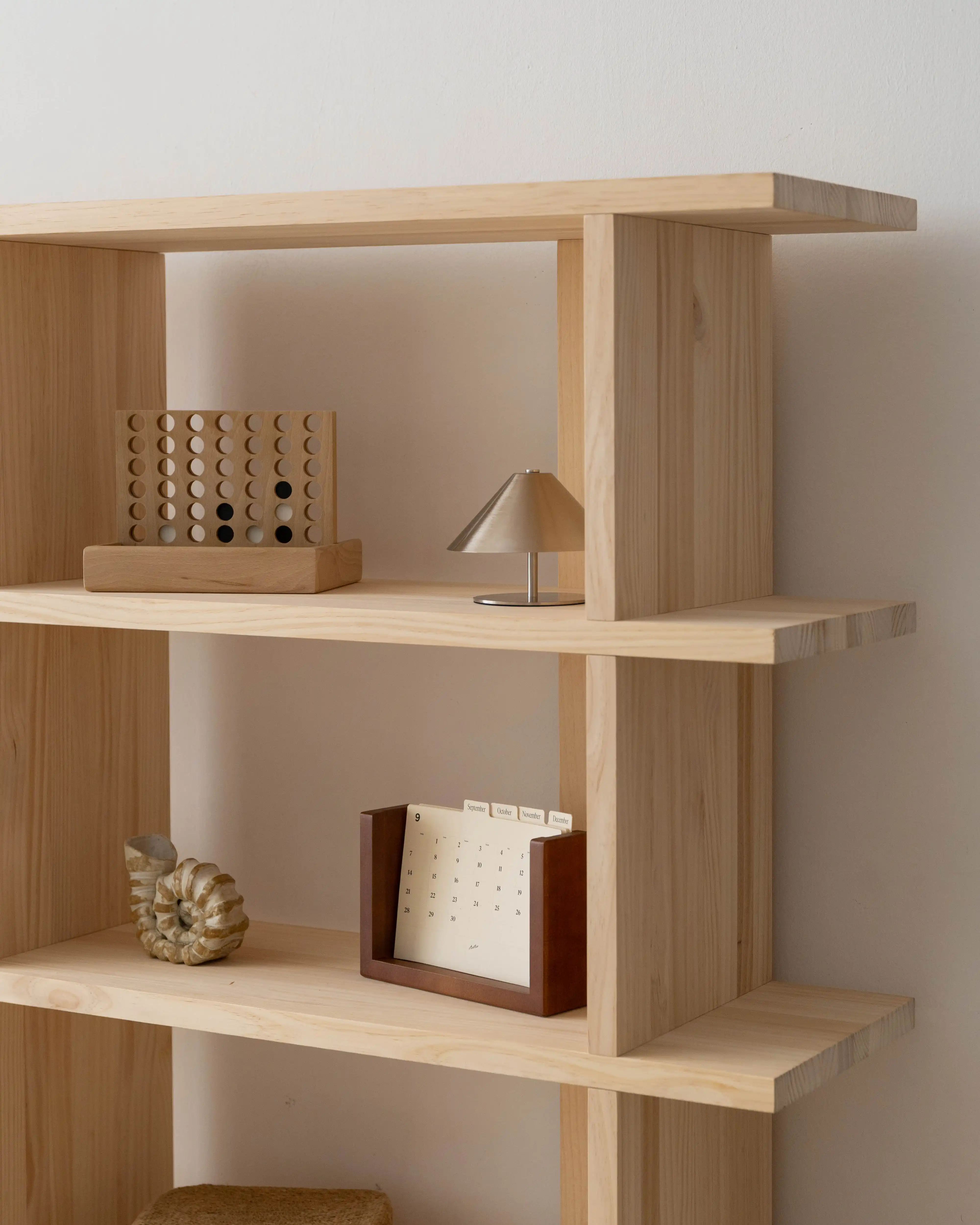 Montgó solid wood bookcase 180 x 152.6 cm - Image 6