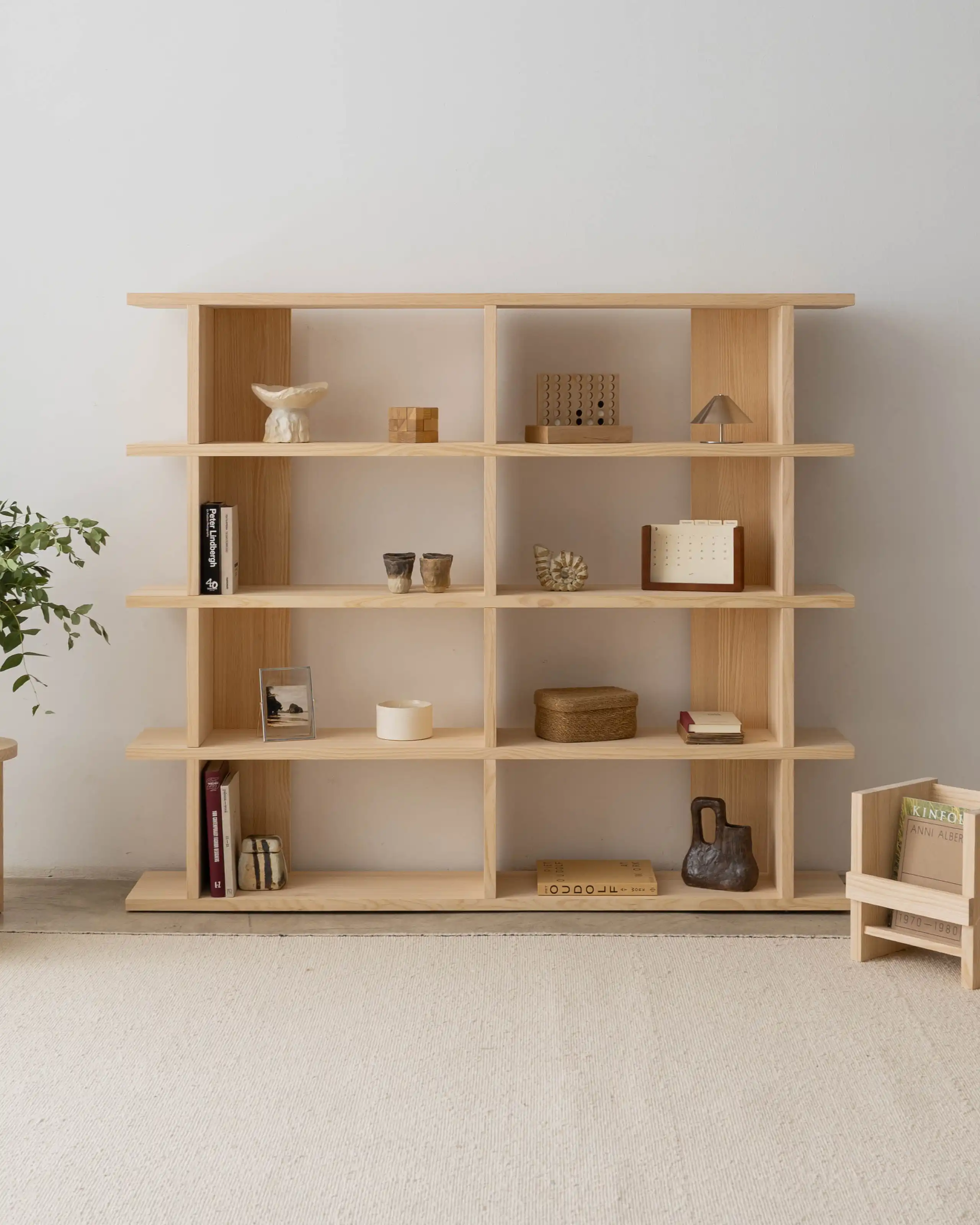 Montgó solid wood bookcase 180 x 152.6 cm - Image 7