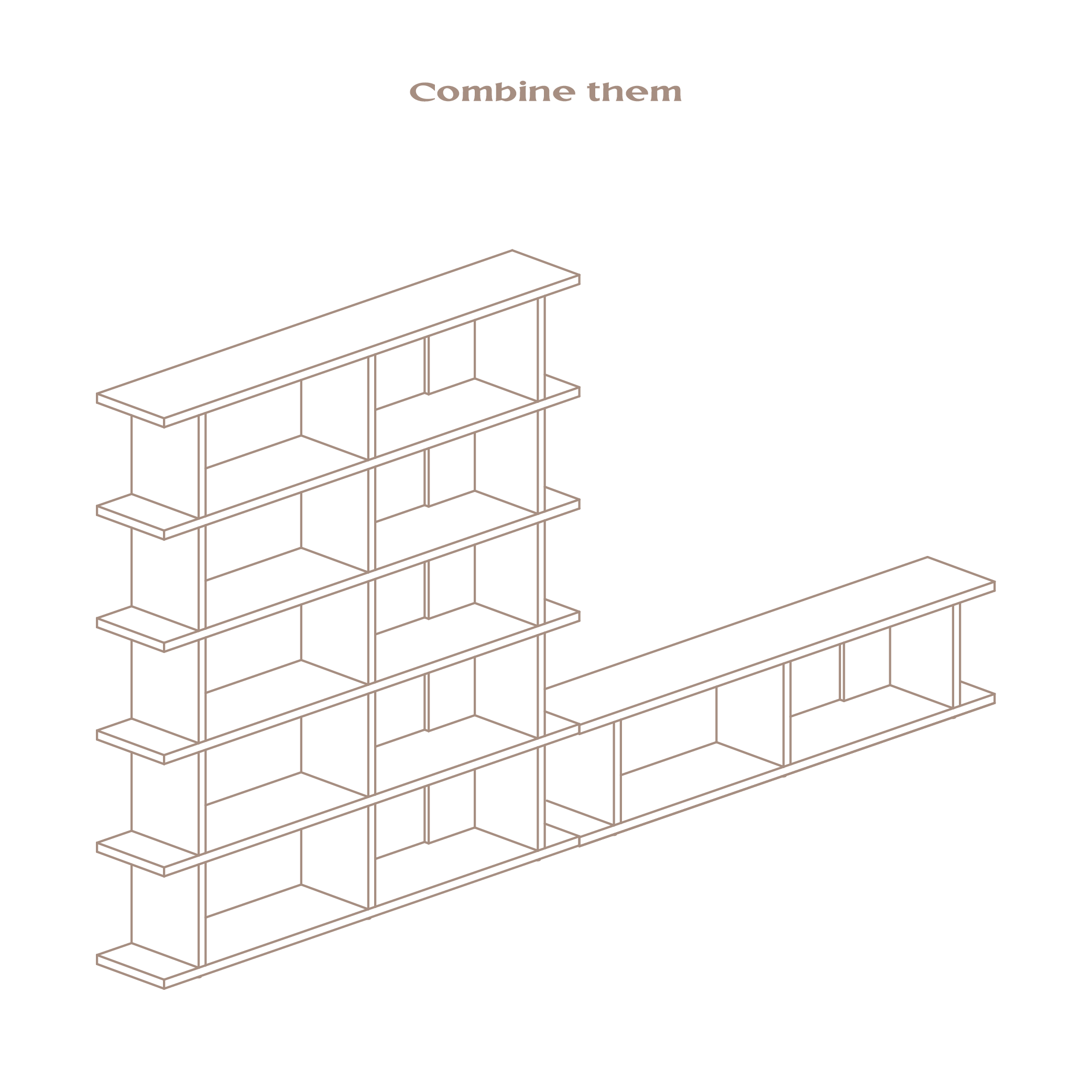 Montgó solid wood bookcase 180 x 190 cm - Image 10