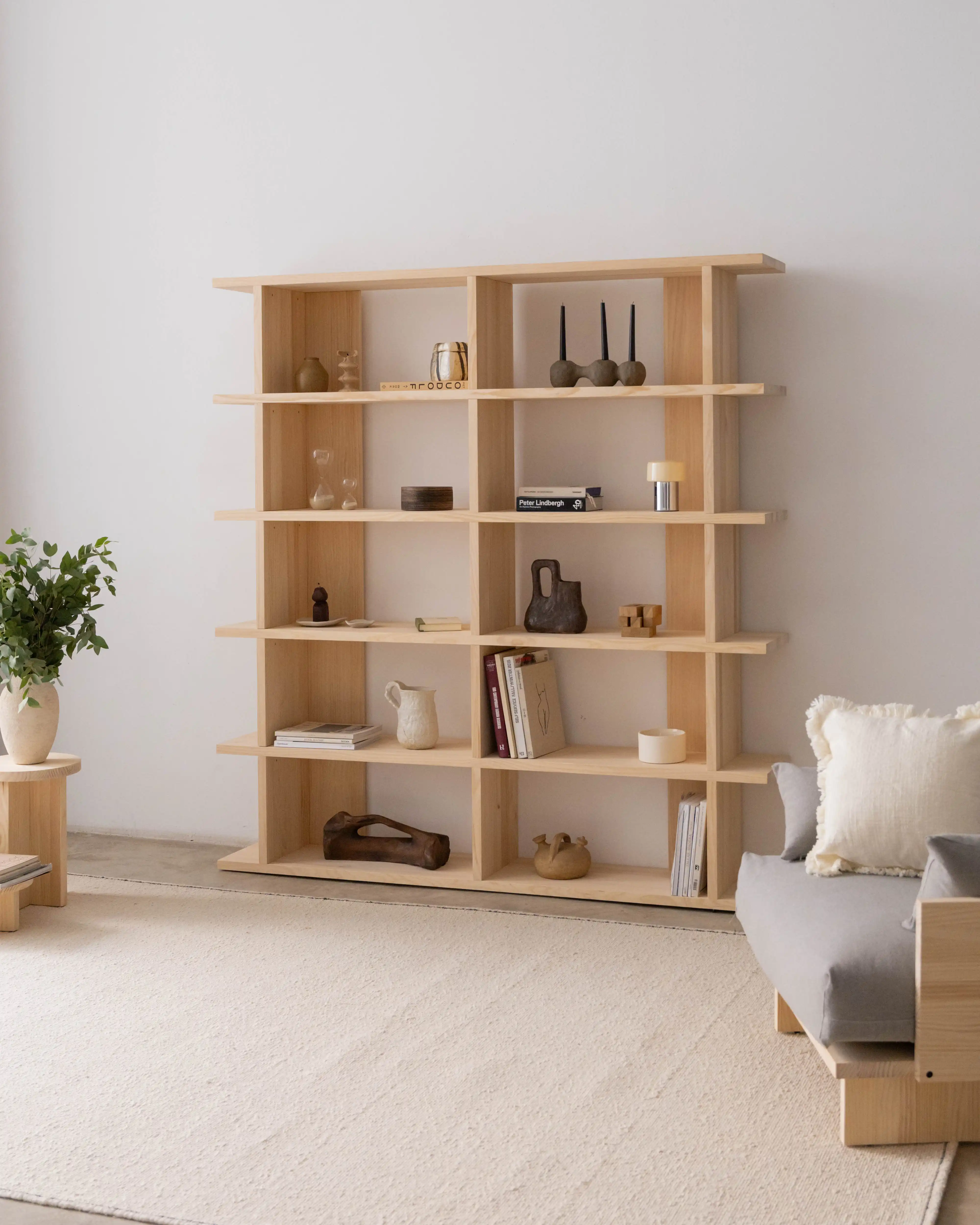 Montgó solid wood bookcase 180 x 190 cm - Image 4