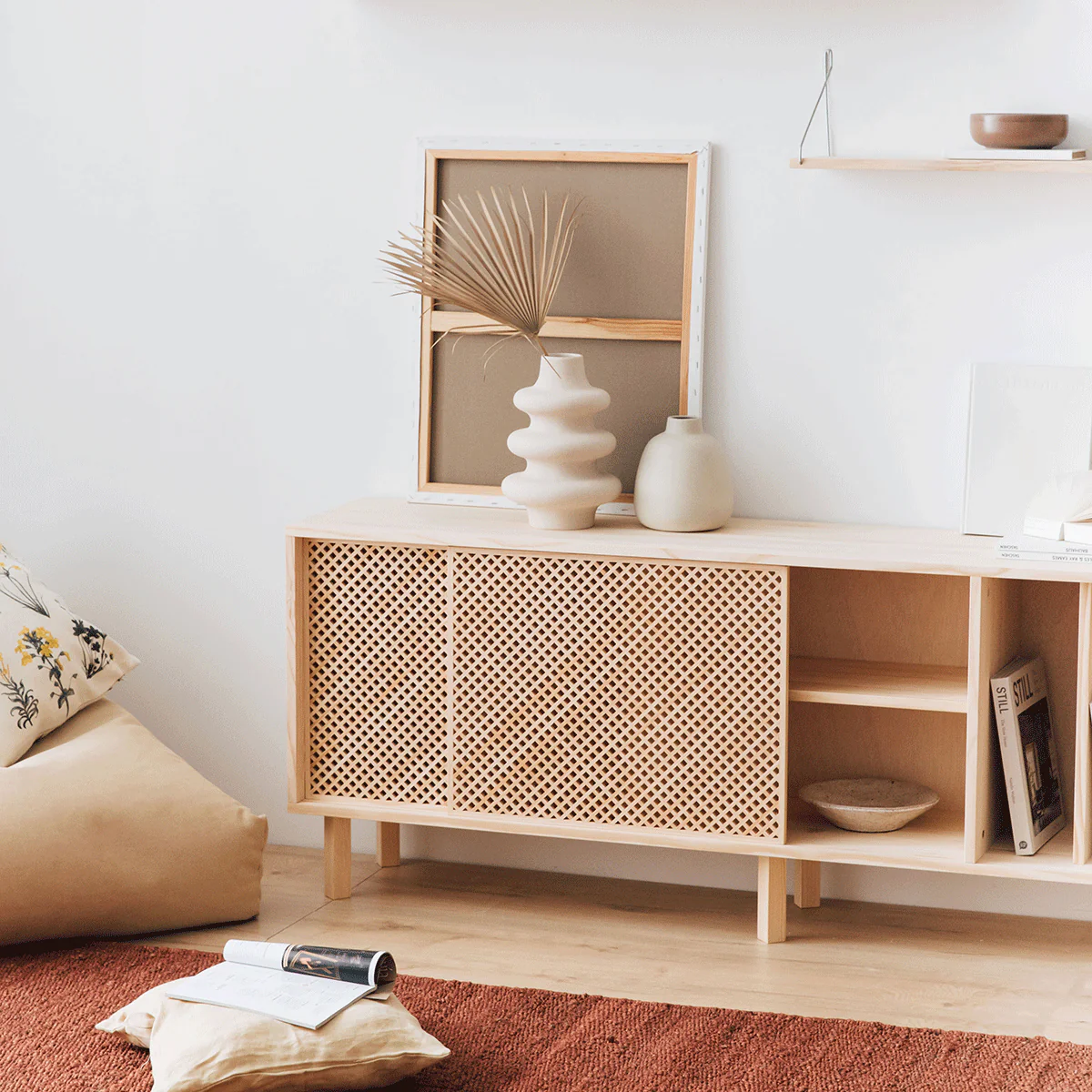 Sideboard Ambolo in pine with 2 doors 170 cm - Image 3