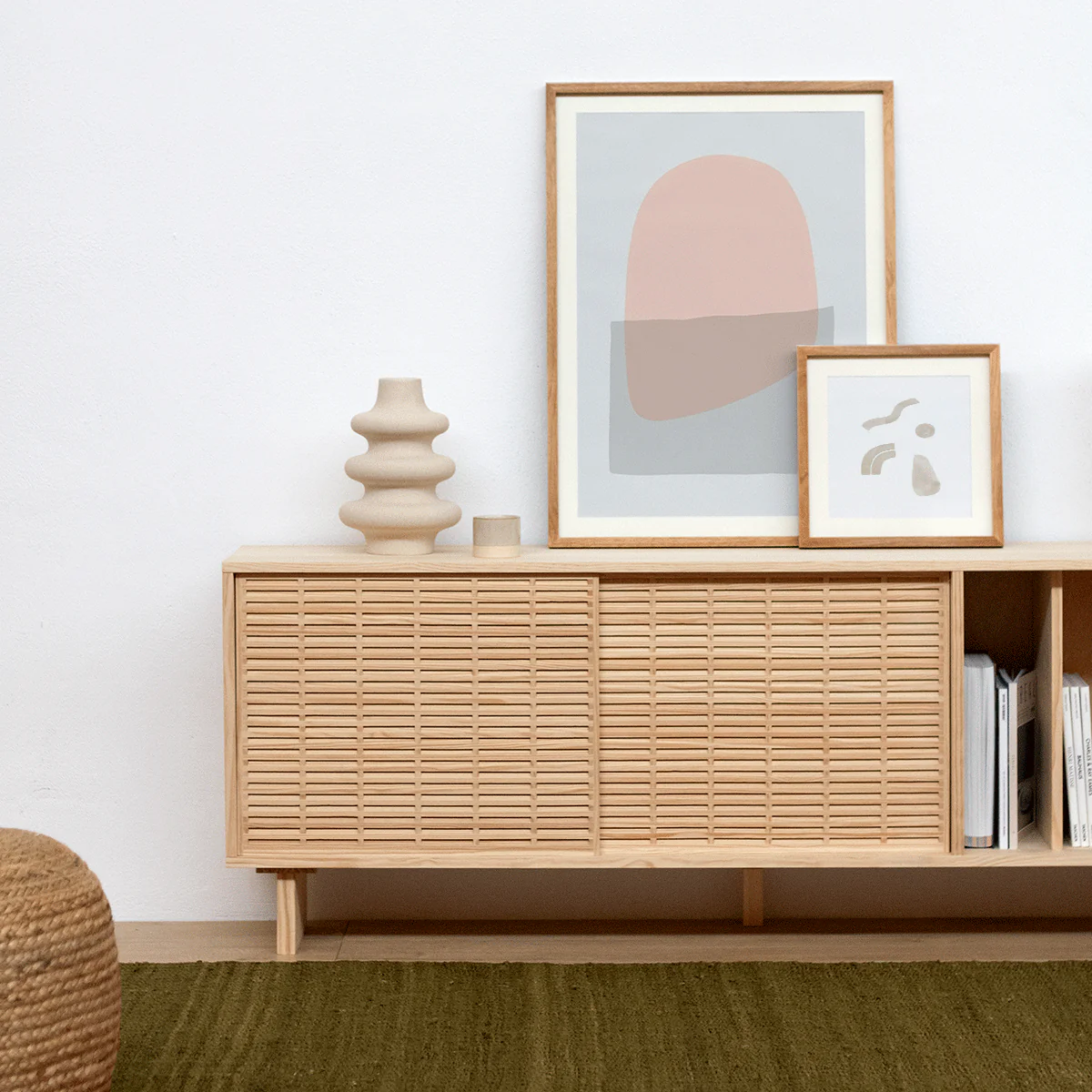 Benissa sideboard in pine with 2 doors 170 cm - Image 3