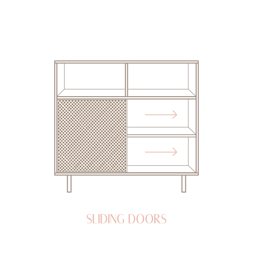 Cadaqués pine sideboard with 2 doors 120 cm - Image 10