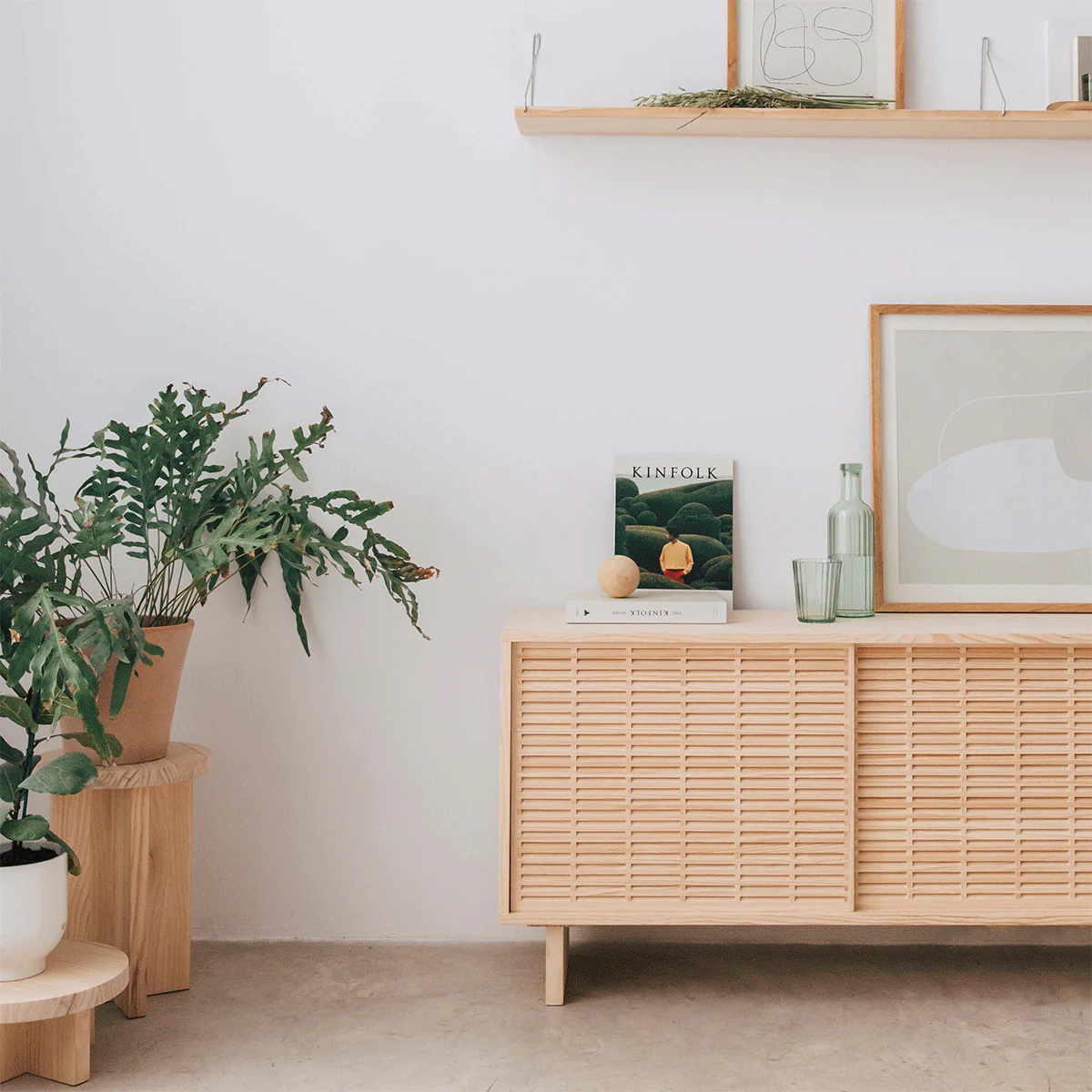 Cala pine sideboard with 2 doors 120 cm - Image 4