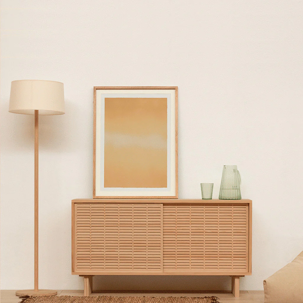 Cala pine sideboard with 2 doors 120 cm - Image 9