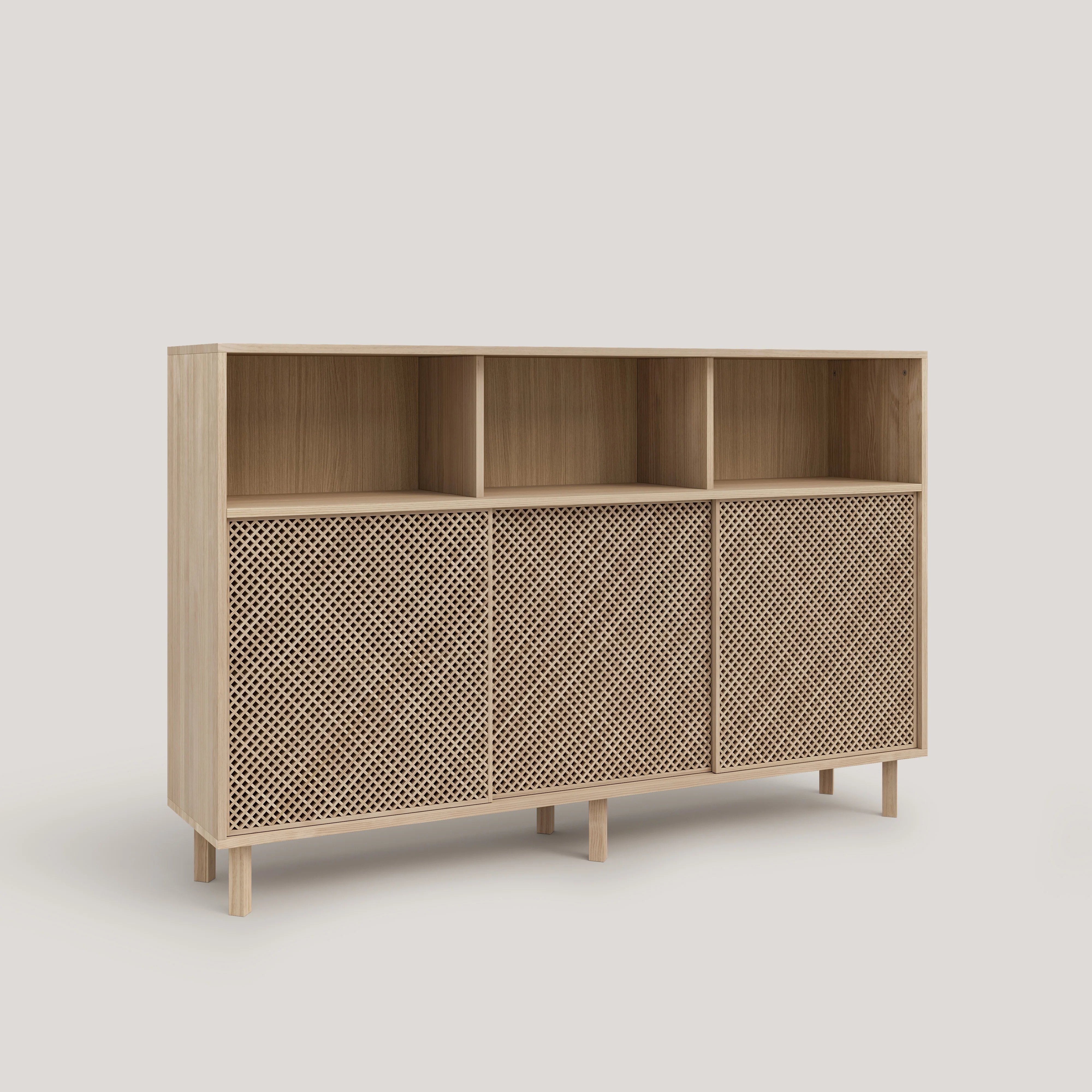 Sideboard Mundina in pine with 3 doors 180 cm - Image 6