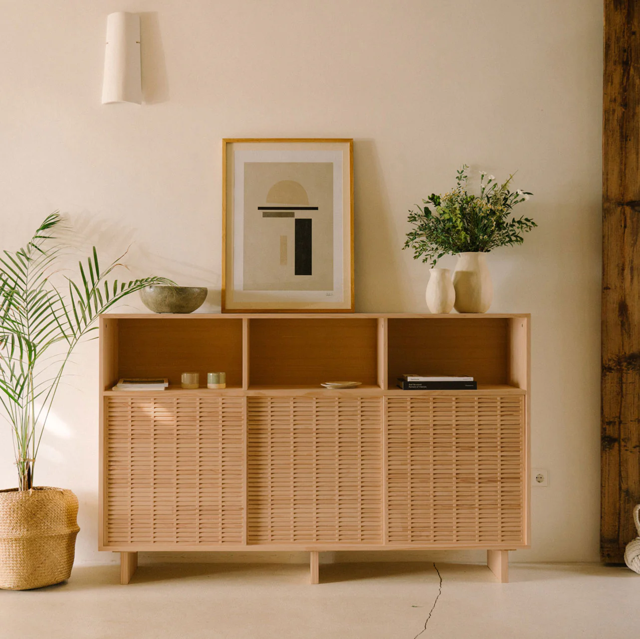 Sideboard Voramar of pine with 3 doors 180 cm - Image 10