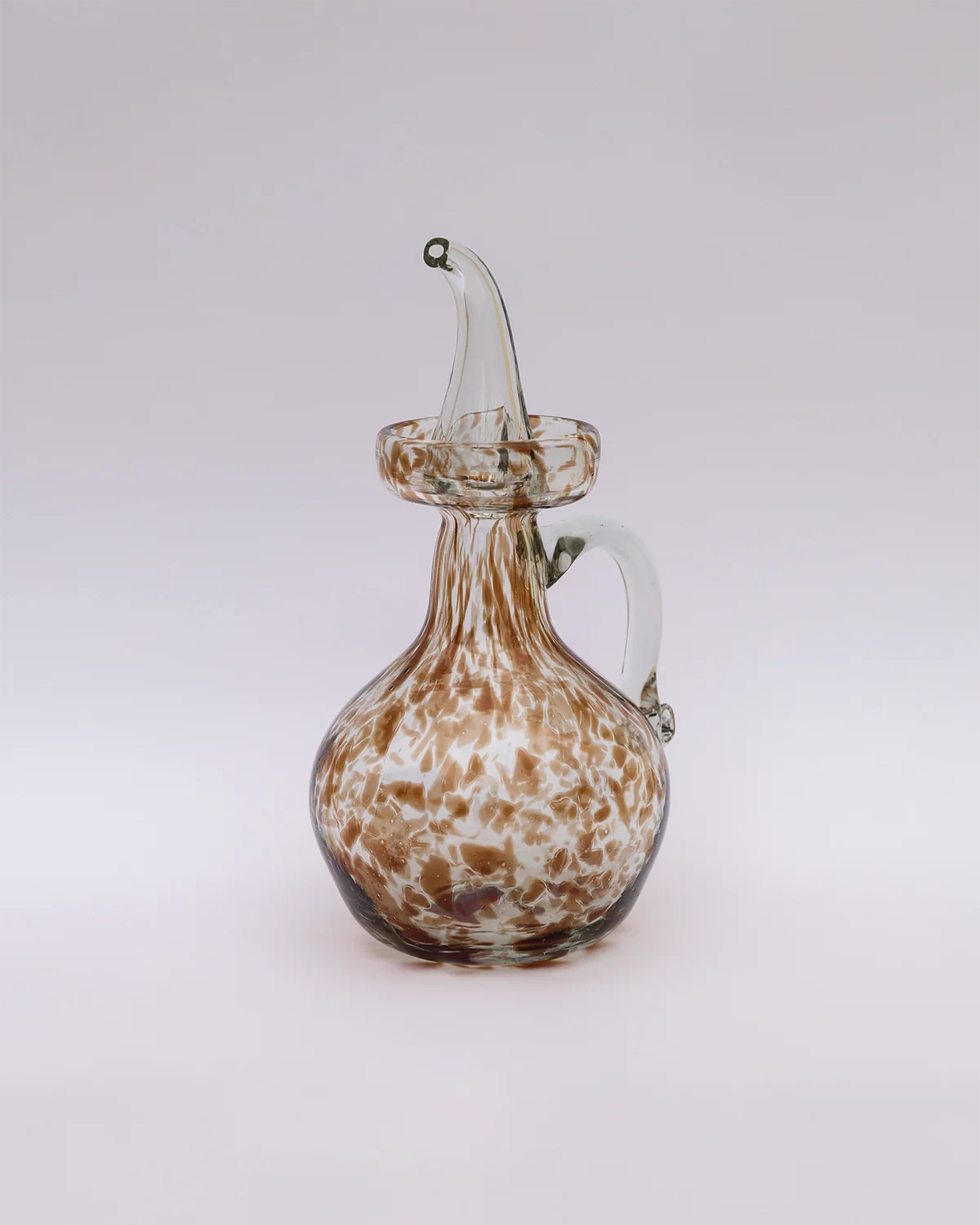 Sineu hand-blown glass oil bottle - Image 3