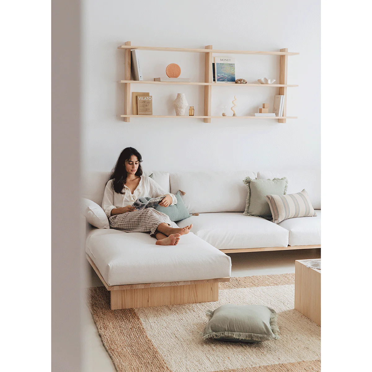 Tramontana 4 seater sofa with chaise longue 272 cm - Image 2