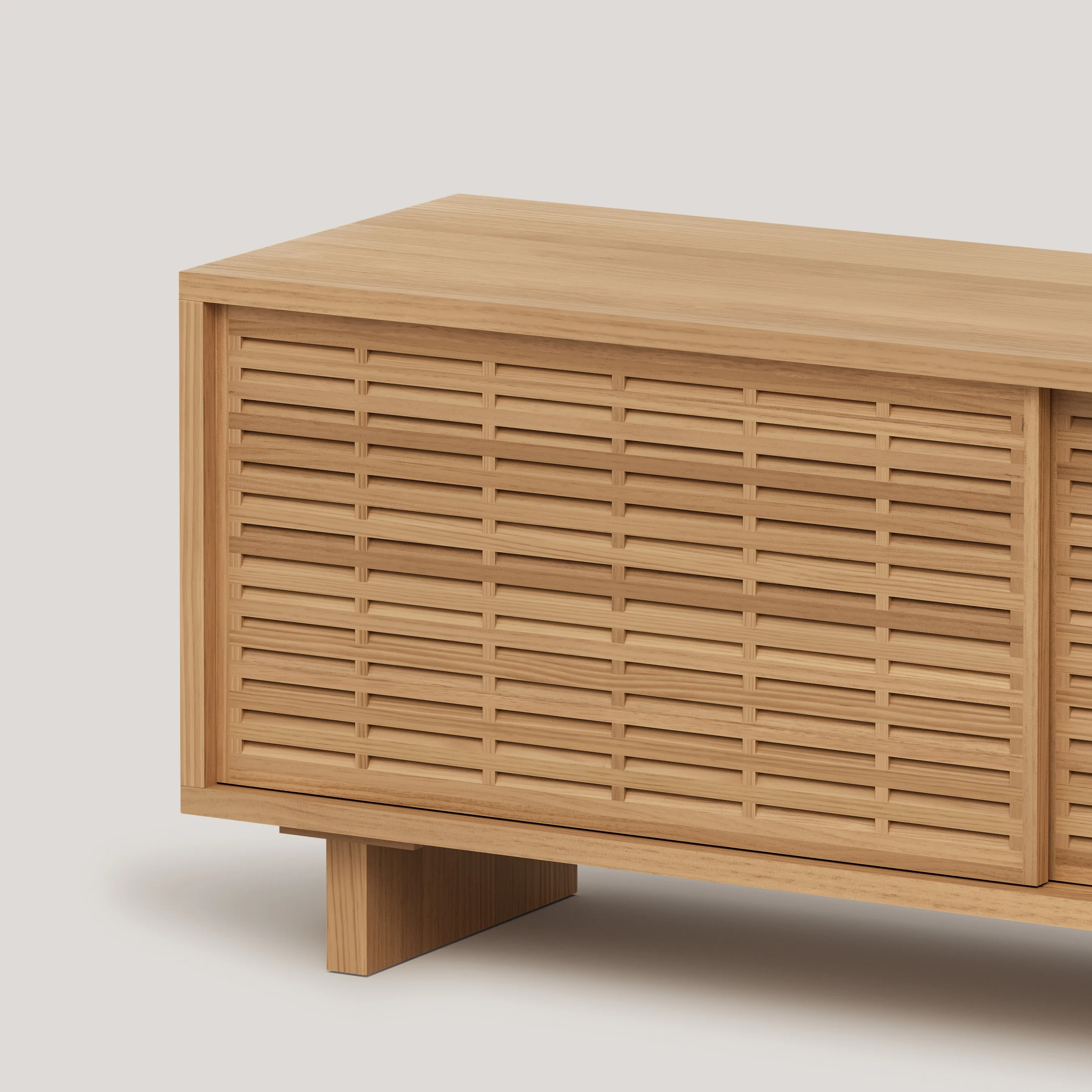 Gavina TV stand of pine with 2 mallorquina doors 170 cm - Image 9