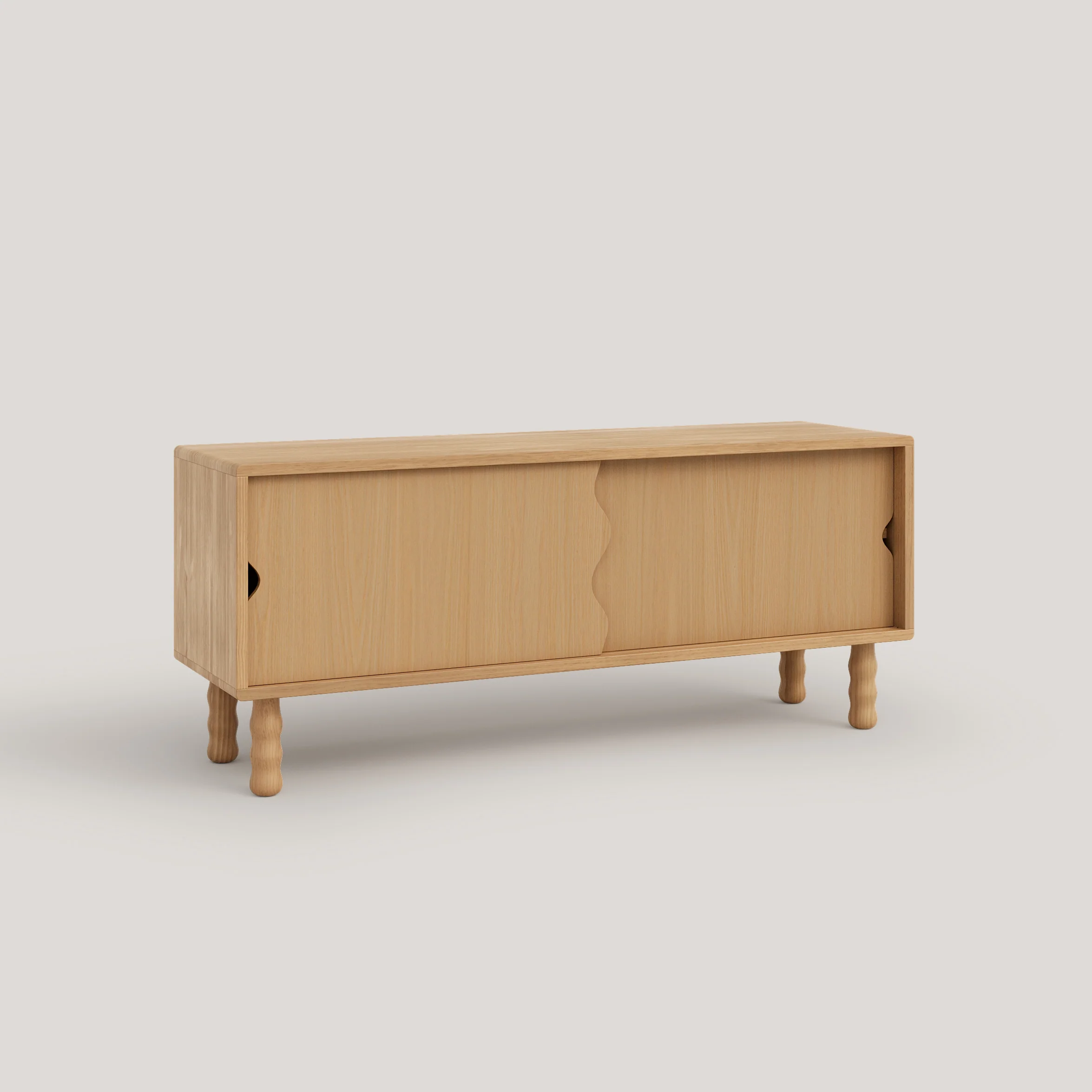 Moreta TV stand in solid wood with 2 doors 120 cm - Image 11